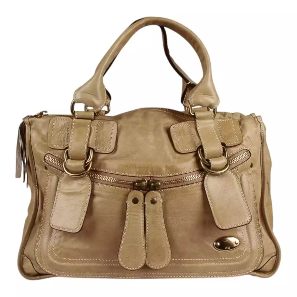 Authentic Chloe Sac Cabas Tote Bag Beige